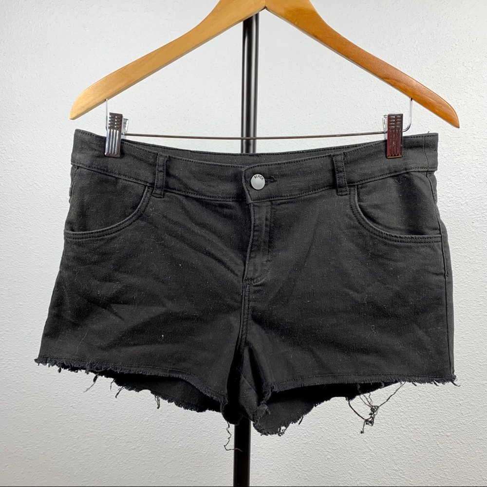 H&M Black Jean Shorts